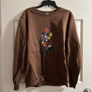 Brown Bear Graphic Men's Sweater